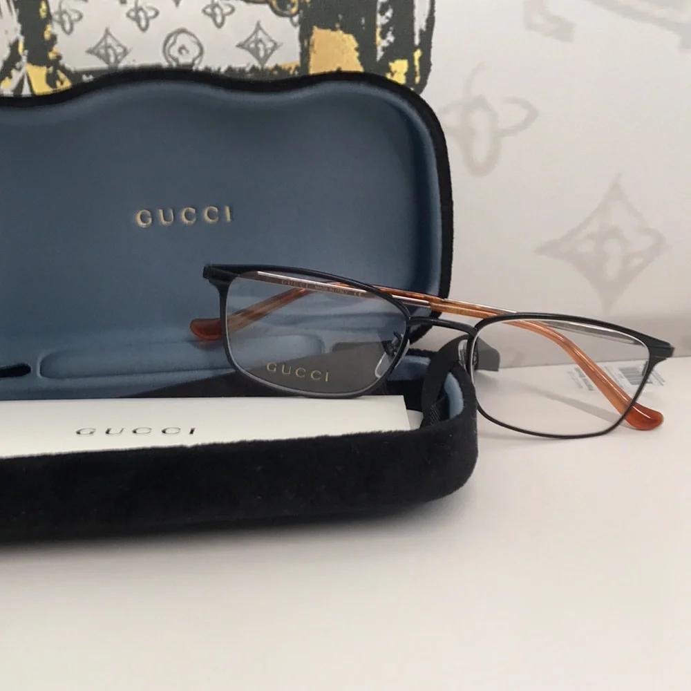 New Authentic Gucci GG0579OK 001 Eyeglasses – Classic Black Frame